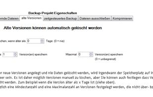 Automatically delete old versions