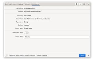 Dconf Editor screenshot 1