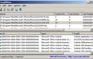 RegDllView screenshot 1