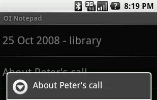 OI Notepad screenshot 1