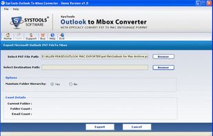 Assign the particular path to save converted MBOX File on the local machine and initiate the conversion by clicking on “Export” button.