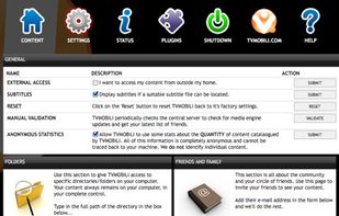 User interface (web)