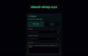 Creation of the drop
