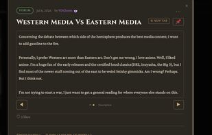 Screenshot of the inside of discussion forum
