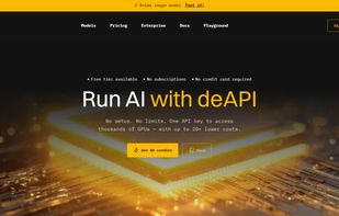 deAPI screenshot 1