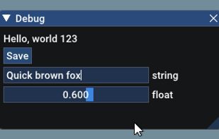 Dear ImGui screenshot 1