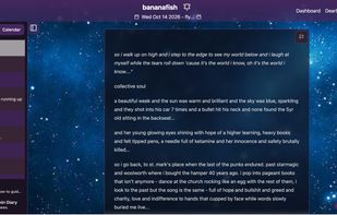 A Diary Entry In Purple Theme