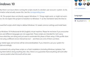 Debloat Windows 10 screenshot 1