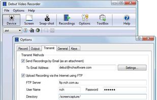 Debut Screen Recorder and Video Capture Transmit Methods