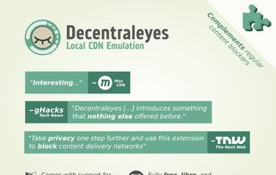 Decentraleyes screenshot 1