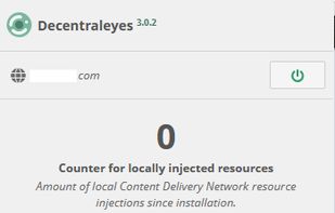 Decentraleyes screenshot 1
