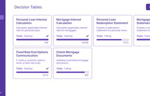 Each decision table creates an endpoint developers can use to power business logic.