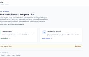The DecisionPen home page