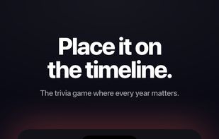 Place it on the timeline: the trivia game where every year matters.