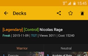 DeckMaster:Hearthstone screenshot 1