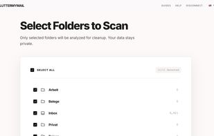 Select the folder which are scanned