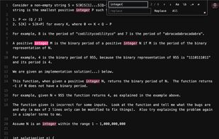 Text and search display in dedtxt