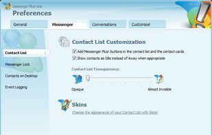 Messenger Plus! screenshot 1