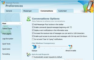 Messenger Plus! screenshot 2