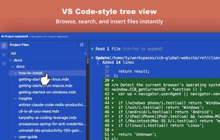 VS Code-style tree view