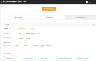 Deep Dream Generator screenshot 1