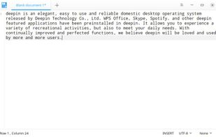 Deepin Editor screenshot 1