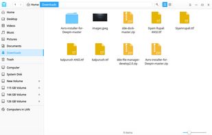 Deepin File Manager screenshot 1
