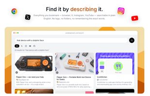 Find it by describing it: natural-language search over everything you saved