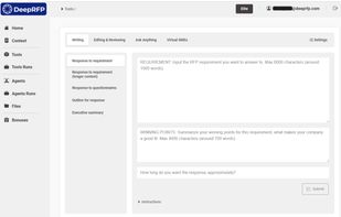 DeepRFP screenshot 1