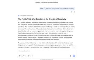 DeepSeek screenshot 1