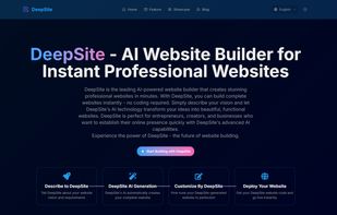 DeepSite - AI Website Builder screenshot 1