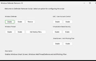 Defender Remover screenshot 1