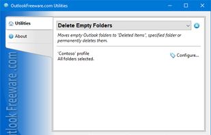 Delete Empty Folders for Outlook screenshot 1