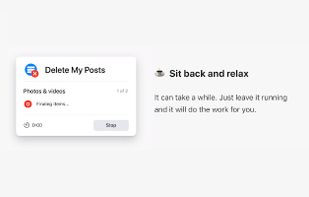 Delete My Posts screenshot 2