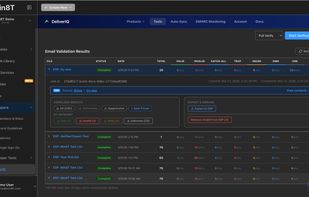 Bulk list cleaning result management dashboard