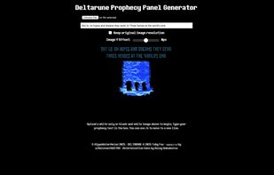 Deltarune Prophecy Panel Generator screenshot 2