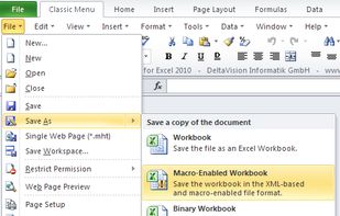 DeltaVision Classic Menu for Office screenshot 3