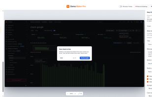 A modal step in the middle of a walkthrough