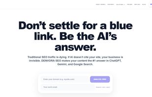 Homepage — AI visibility value proposition