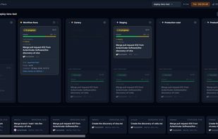 Screenshot of DeployLens dashboard showing links to GitHub