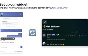 Embed a discord widget that lets you chat with your customers from your website