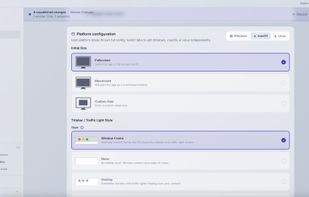 Deskifier dashboard window management