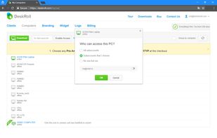 Multiple account,  sharing remote laptop to sub account