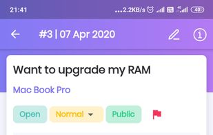 Mobile Ticket Details