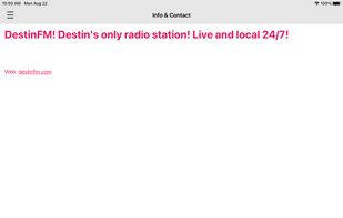 DestinFM screenshot 2