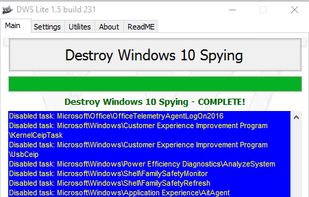Destroy Windows Spying screenshot 2