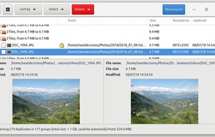 Similar images result pane - flatpak