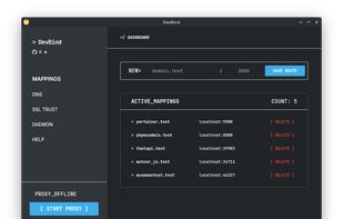 DevBind screenshot 1