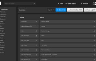 Fake Data Generator Tool