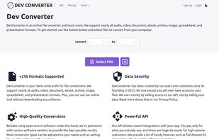 DevConverter screenshot 1